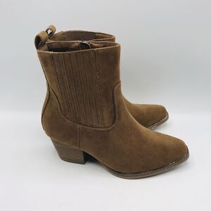 Women's Solita Western Boots Cognac Cowgirl, Festival Universal Thread  SIZE 6.5